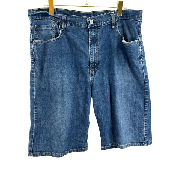 Levi's 569 Loose Fit Denim Jean Shorts Mens Size 40 Blue Casual - Picture 1 of 6